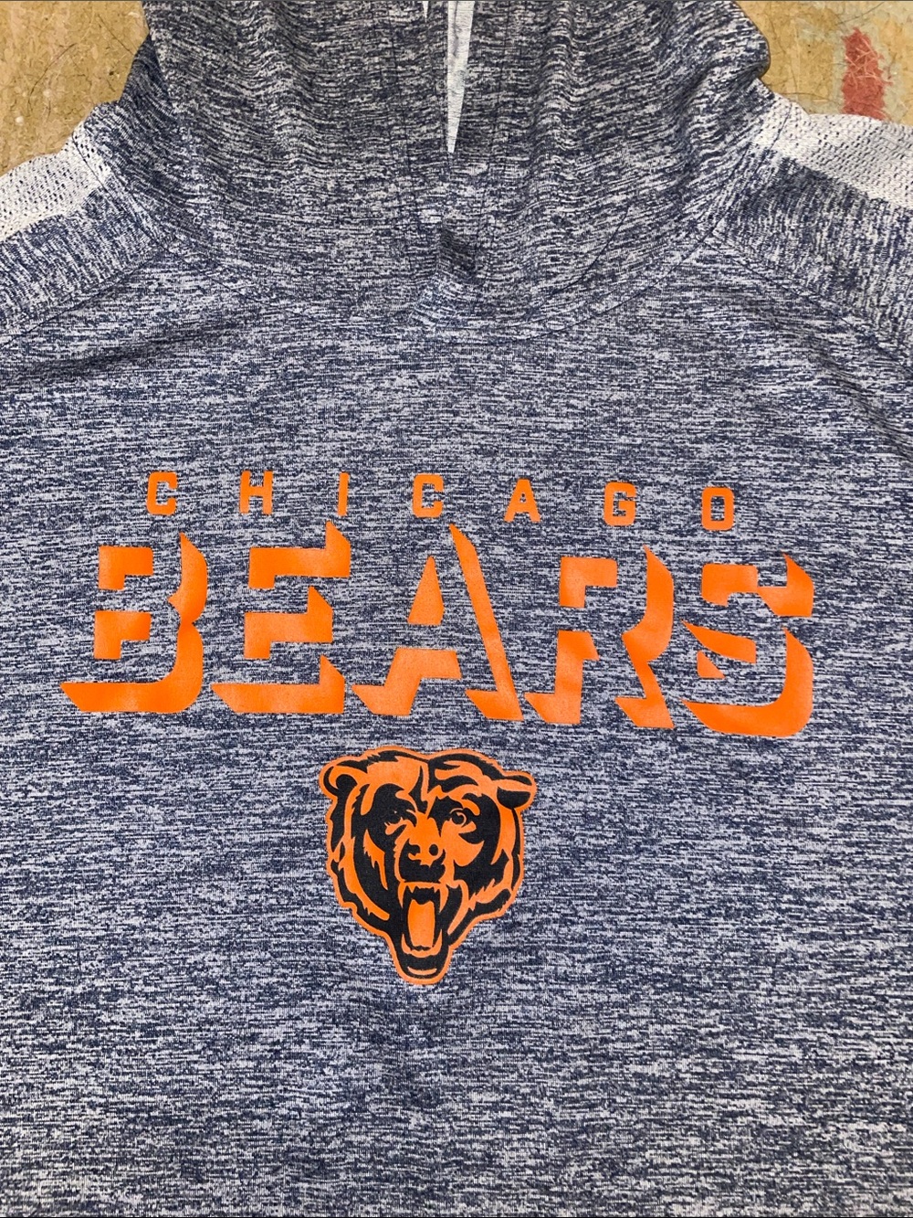 Fanatics Navy and Orange Chicago Bears Hooded Pullover - Picture 3 of 7